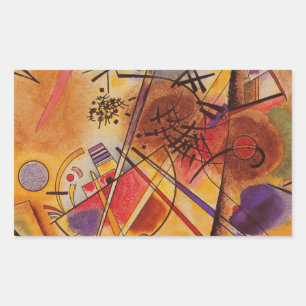 Adesivo Retangular Kandinsky Brown Yellow Red Blue