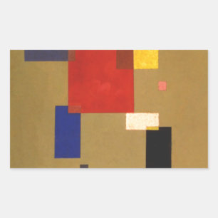 Adesivo Retangular Kandinsky Treze Retângulos Abstrato Painting