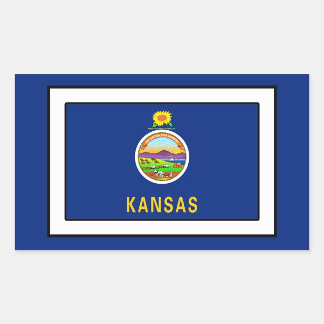 Adesivo Retangular Kansas (Frente)