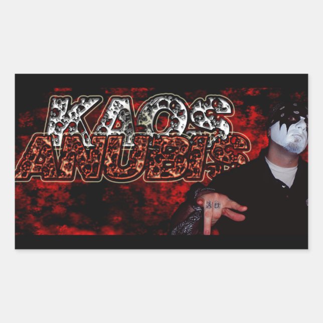 ADESIVO RETANGULAR KAOS ANUBIS STICKER (BLOQUEADO) (Frente)