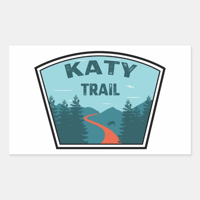 Adesivo Retangular Katy Trail (Frente)