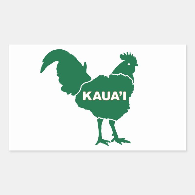 Adesivo Retangular Kaua'i Sticker (Frente)
