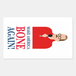 Adesivo Retangular Ken Bone Stickers "Torne a América Ossa Novamente"