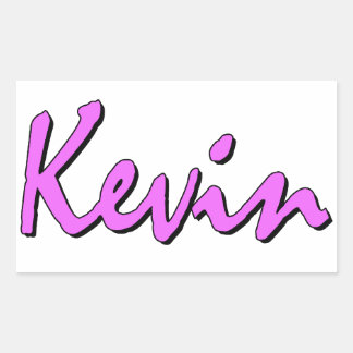 Adesivo Retangular Kevin Sticker Pink