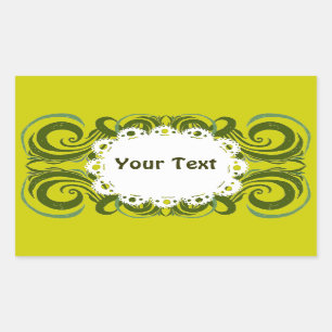 Adesivo Retangular Khokhloma Exotique