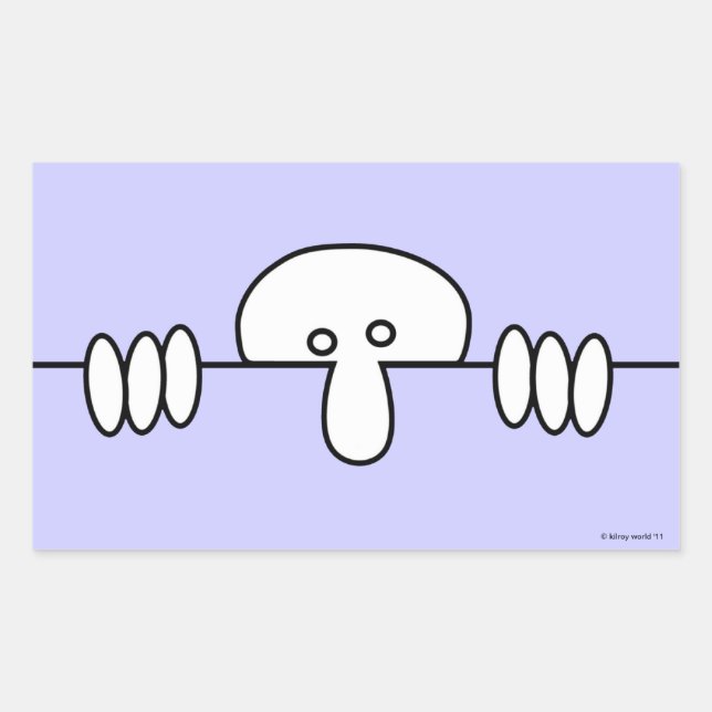 Adesivo Retangular Kilroy-Silk original (Frente)