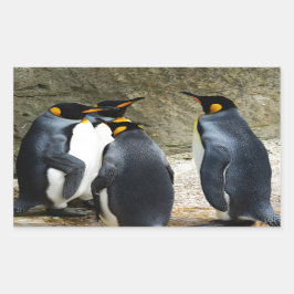 Adesivo Retangular King Penguin
