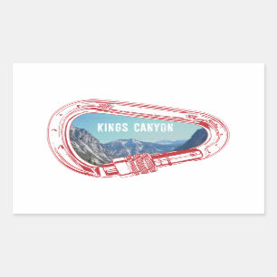 Adesivo Retangular Kings Canyon Subindo Carabiner