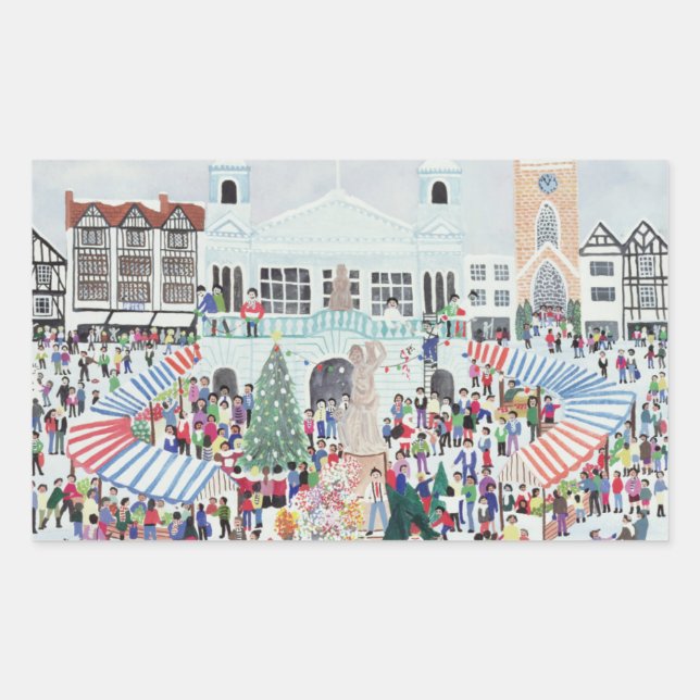 Adesivo Retangular Kingston Market Surrey (Frente)