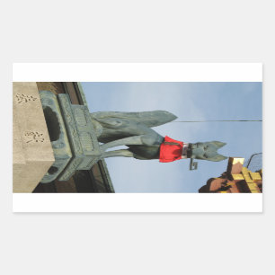 Adesivo Retangular Kitsune キ ツ ネ (Fox) com Key in Mouth