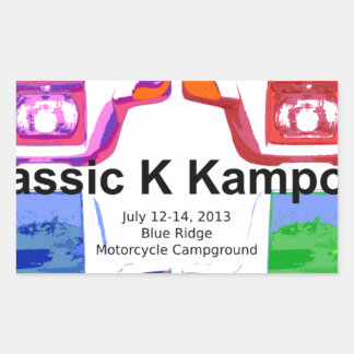Adesivo Retangular Klassic K kampout VI 2013