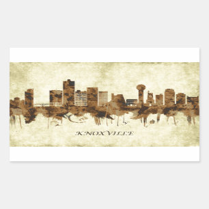 Adesivo Retangular Knoxville Tennessee Cityscape