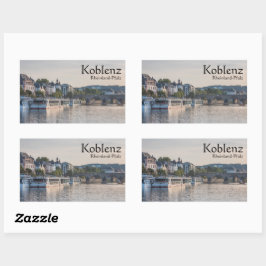 Adesivo Retangular Koblenz Alemanha Souvenir
