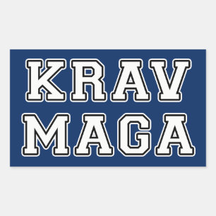 Adesivo Retangular Krav Maga