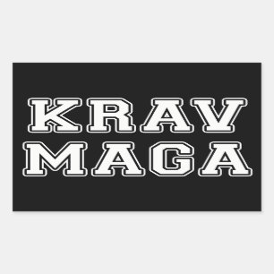 Adesivo Retangular Krav Maga