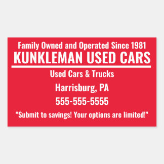 Adesivo Retangular Kunkleman Family Sticker
