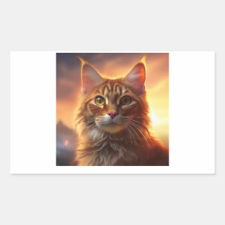 Adesivo Retangular Kurilian Bobtail Cat