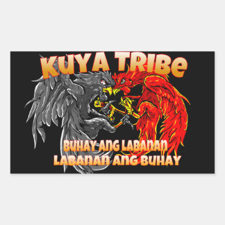 Adesivo Retangular Kuya Tribe Glossy Sticker