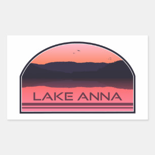Adesivo Retangular Lago Anna Virginia Red Sunrise