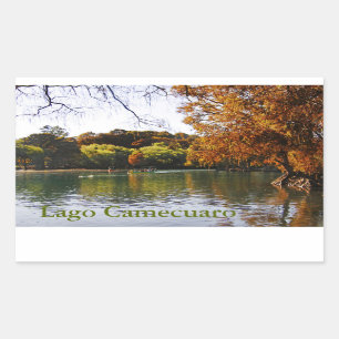 Adesivo Retangular Lago Camecuaro Sticker
