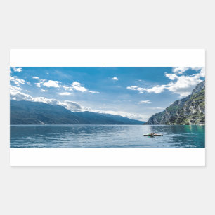 Adesivo Retangular Lago Garda, Italia