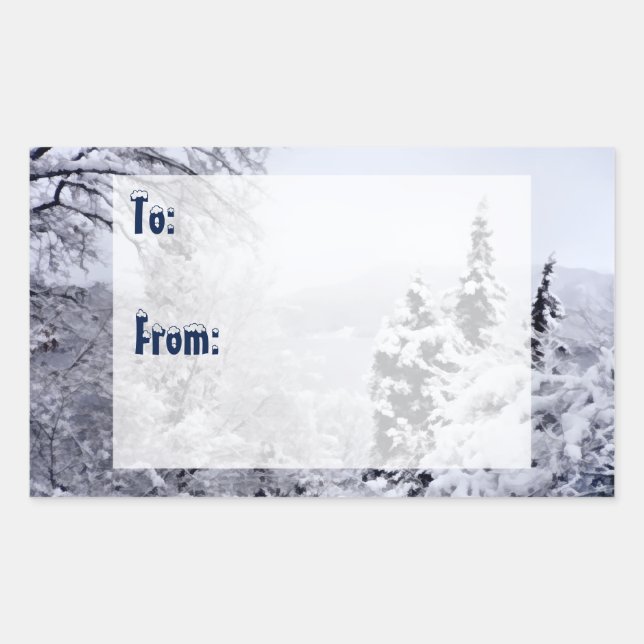 Adesivo Retangular Lago Nojiri Gift Stickers (Frente)