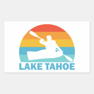 Adesivo Retangular Lago Tahoe California Nevada Kayak