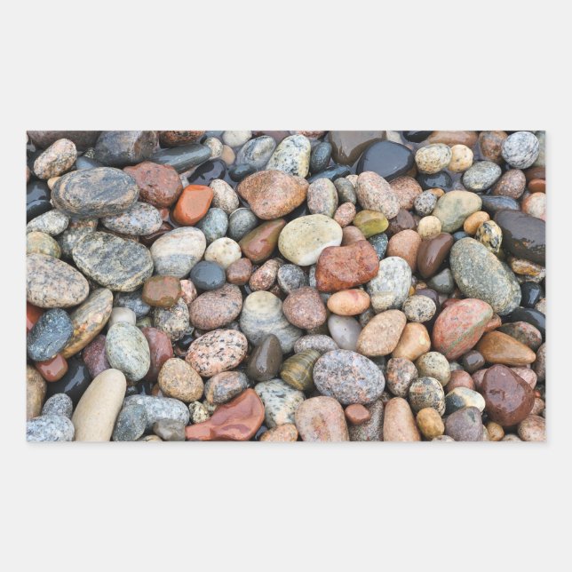 Adesivo Retangular Lake Superior Rocks (Frente)