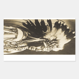 Adesivo Retangular Lakota Sioux Chefe White Swan