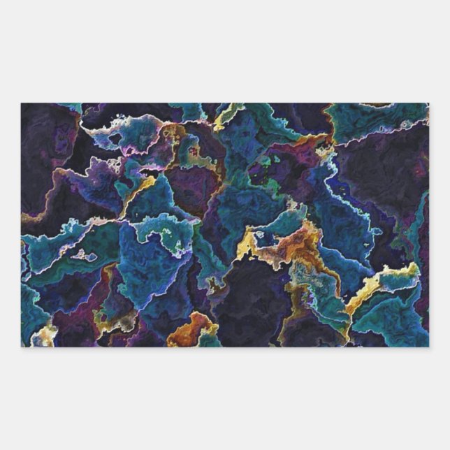 Adesivo Retangular Lamas De Óleo (Frente)