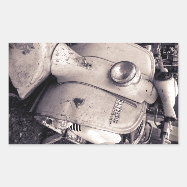 Adesivo Retangular Lambretta 150 ld (Frente)