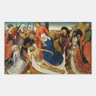 Adesivo Retangular Lamentação sobre o Cristo do Morto, c. 1460-1464