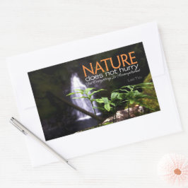 Adesivo Retangular Lao Tzu Citação Inspiracional "Natureza"