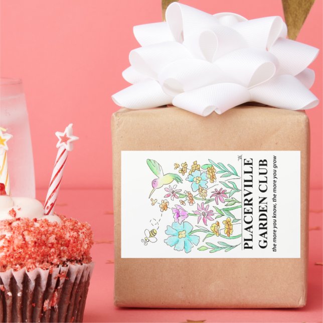 Adesivo Retangular Large Stickers with Garden Design (Festa)