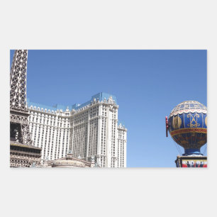 Adesivo Retangular Las Vegas The Beach Tower Paisagem Azul Dia