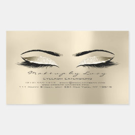 Adesivo Retangular Lash Extension Makeup Beaupaigne Glitter
