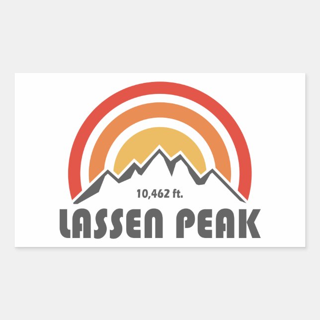 Adesivo Retangular Lassen Peak (Frente)