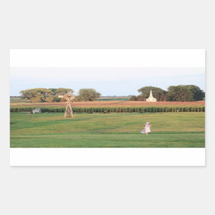 Adesivo Retangular Laura Ingalls Wilder Family Homestead no DeSmet SD