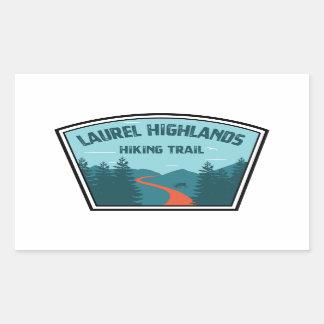 Adesivo Retangular Laurel Highlands Caminhando Rastreio