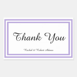 Adesivo Retangular Lavanda dupla - Vinheta retangular