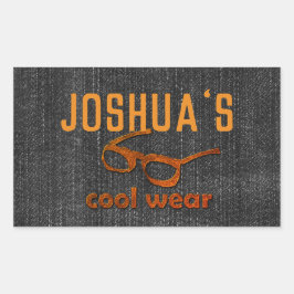 Adesivo Retangular Legal aparência de Denim