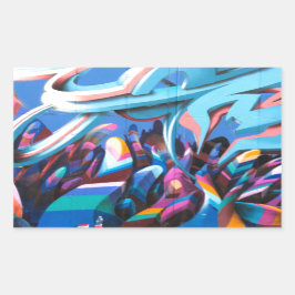 Adesivo Retangular Legal Grafite Wall