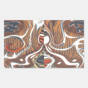 Adesivo Retangular Legal Retro Vintage Aztec Hakuna Matata Cores
