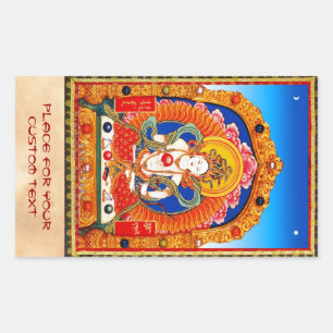 Adesivo Retangular Legal tibetana thangka Dragon King Bodhisattva