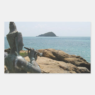 Adesivo Retangular Legenda de Sudsakorn… Sattahip, Tailândia