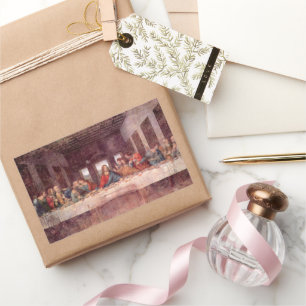 Adesivo Retangular Leonardo da Vinci é o último jantar