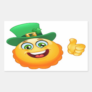 Adesivo Retangular leprechaun emoji