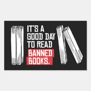 Adesivo Retangular Ler Livros Banidos