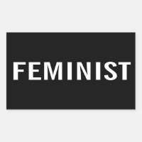 Letras brancas feministas, arrojadas, sobre adesiv