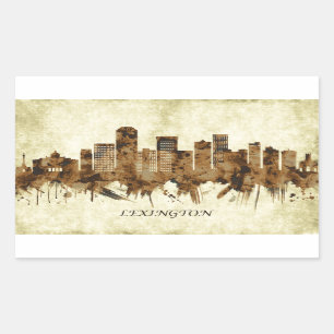 Adesivo Retangular Lexington Kentucky Cityscape